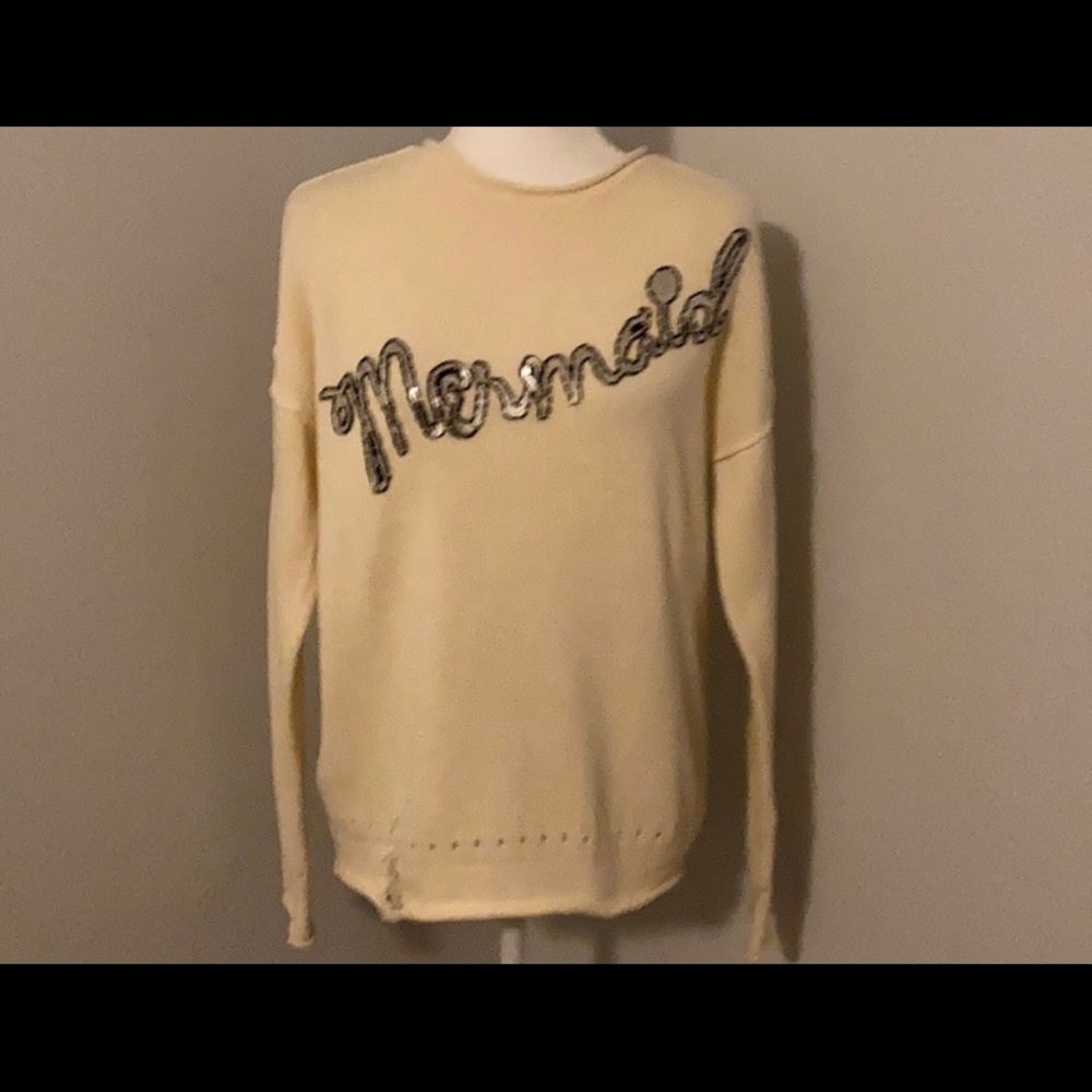 Wildfox Sequin Mermaid Jumper Sweater XS NWOT